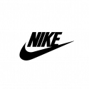 Nike merkelogo med det ikoniske swoosh-symbolet.
