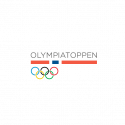 Logoen til olympiatoppen med de ikoniske olympiske ringene og dristige bokstaver.